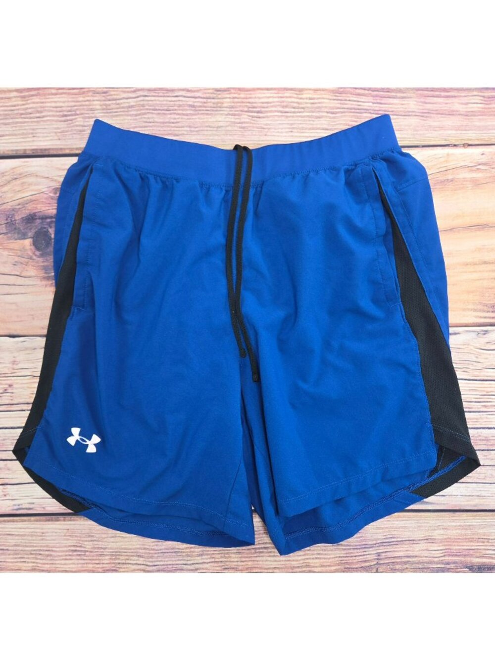 Under Armour Womens Blue Athletic Shorts Size Large